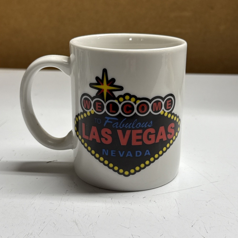 Las Vegas Souvenir Mug (Vintage) – Retro Decor • Airbnb • Vrbo